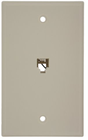 Leviton Standard prise téléphonique murale, 6P4 C, bornes à Vis, 40949-T