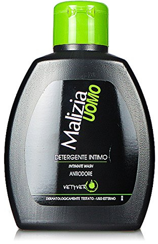 Malizia Uomo – vetetyver – intim tvål, 200 ml