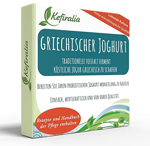 Fermento de Yogur Griego (Reusable de forma ilimitada) + Instrucciones + Recetas + Ayuda y asesoramiento en español - KEFIRALIA®