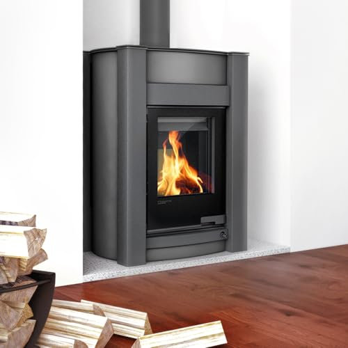 Aquaflam HSF34-065 Vario Kalmar Basic Wasserführender Kaminofen Grey 11/7 kW/A