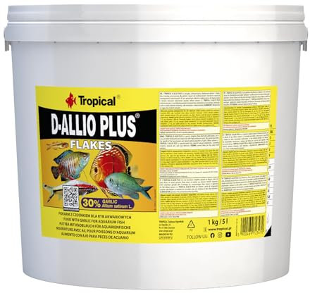 Tropical D-Allio Plus Flockenfutter mit Knoblauch, 1er Pack (1 x 5 l)