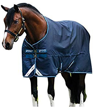 Horseware Irland HORSEWARE AMIGO TURNOUT LITE Weidedecke, blau/silber, 155