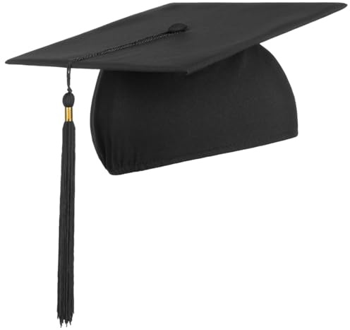 LIERYS Doktorhut Studentenhut Hut für Abschlussfeiern Studium Universität Hochschule Abitur Absolventenhut Blau Schwarz Rot