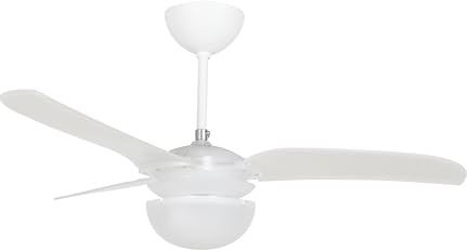 Orbegozo CP 75120 - Ventilador de techo con mando a distancia, 3 Palas, 120 cm de diámetro, potencia 65 W, silencioso, luz y 3 velocidades, negro