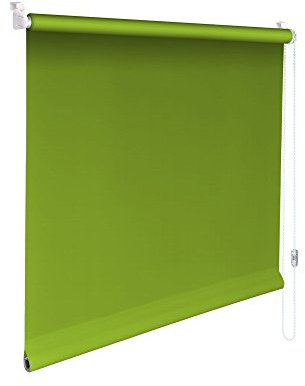 Easy-Shadow Mini-Rollo Kleberollo Klemmrollo Klemmfix Klebrollo Stoffmaß Breite 162 x 90 cm Höhe in Farbe limone / Minirollo inkl. 2 Stück Klebeplatten und Klemmträger - Rollo zum kleben lichtundurchlässig Verdunkelung Verdunkelungsrollo Kettenzugrollo Seitenzugrollo Mini-Rollo mit Kettenzug - Montage am Fenster ohne zu bohren Easy&Fix montiert - Maßanfertigung