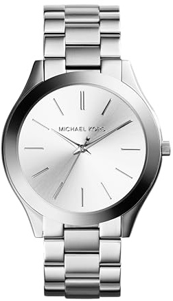 MICHAEL KORS Slim Runway Damklocka, 42 mm, kvartsurverk med tre visare och armband i rostfritt stål