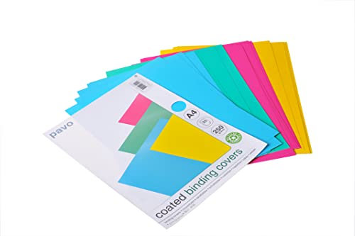 Pavo - Einbanddeckel-Chromolux DIN A4, 250 g/m², 25-er Pack, trend farbmix