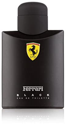 Ferrari Black, Eau de Toieltte spray, da uomo, 125 ml
