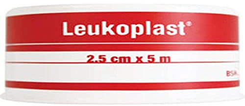(1067) BSN MEDICAL Leukoplast 500 x 2,5 cm 1 pieza(s) - Vendas adhesivas (500 x 2,5 cm, 1 pieza(s), Rectangular, Marrón, Rojo, CE)