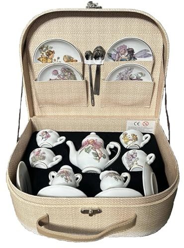 Reutter Porcelain Fairies Medium Children's Kids Tea Set in Case