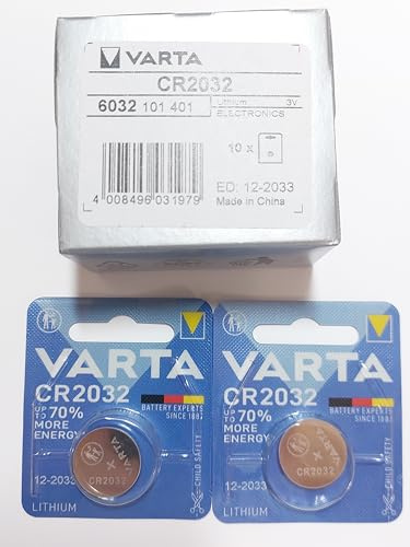 VARTA Lot de 12 Piles bouton lithiumElectronics CR2032 3 Volt