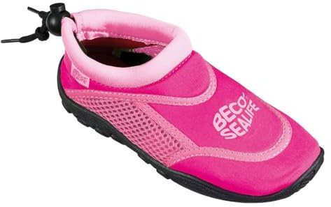 Beco Unisex Barn Sealife Badskor, Rosa, 32/33 EU