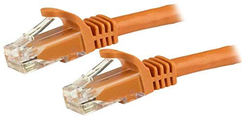 StarTech.com 3m CAT6 Ethernet Cable - Orange CAT 6 Gigabit Ethernet Wire -650MHz 100W PoE++ RJ45 UTP Category 6 Network/Patch Cord Snagless w/Strain Relief Fluke Tested UL/TIA Certified (N6PATC3MOR)