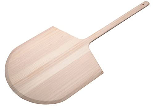 Winco 18 x 19 x 42 Wooden Pizza Peel With 42 Handle