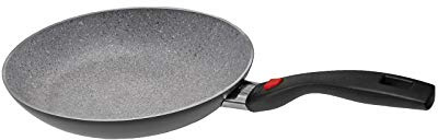 BALLARINI Click & Cook Bratpfanne mit klappbarem Griff, Granitium Antihaftbeschichtung, 20 cm, Aluminium, schwarz-grau