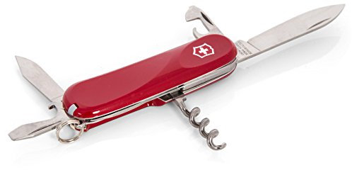 Victorinox, Evolution S101, Coltellino Svizzero, Originale, Multiuso, Campeggio, 12 Funzioni, Lama, grande, Cavatappi, Bloccabile