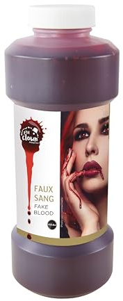 p'tit clown - Falsches Blut in Kanistern - Realistischer Effekt - Halloween Make-up - Gesichtsbemalung - Verkleidungen - Karneval - Cosplay - Szenen des Terrors - Theaterblut - Filmblut