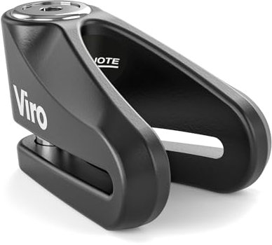 Viro | New Hardened, Bloccadisco Moto e Scooter, Monolitico con Diametro Asta 14 mm, in Acciaio Cementato, Chiusura a Scatto