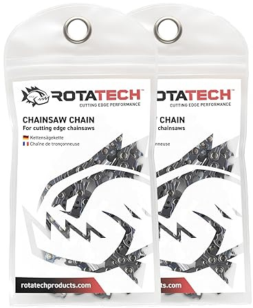 x2 (Two) 10 Rotatech Chainsaw Saw Chain Fits Ryobi Pole Pruner Expand It