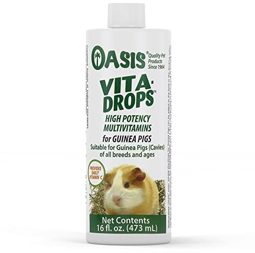 OASIS #80069 Guinea Pig Vita-Drop Vitamins, 16-Ounce liquid multivitamin with Vitamin C