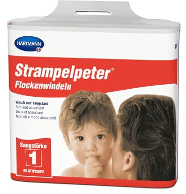 Strampelpeter Flockenwindeln Saugstärke 1 - (224 Stück).