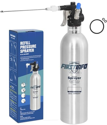 FIRSTINFO 650ml Refillable Pressure Sprayer, Two-Way Nozzle A1635