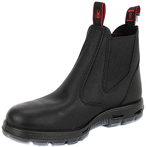 RedbacK USBBK Safety Work Boots aus Australien - mit Stahlkappe - Unisex | Black/Schwarz