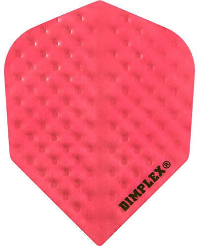 HARROWS Dimplex geprägt Dart Flights, 75 Mikron – Standard Pink – 1 Set (3)