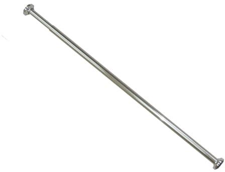 Alu Duschvorhangstange Chrom 70-120 cm Silber Duschstange Teleskopstange Klemmstange für Badewannen und Dusche