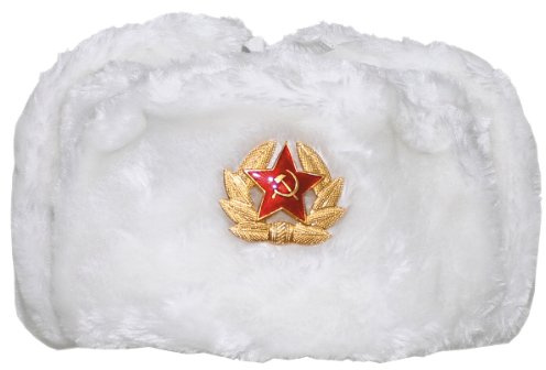 MFH Russische Fellmütze Uschanka Tschapka schwarz