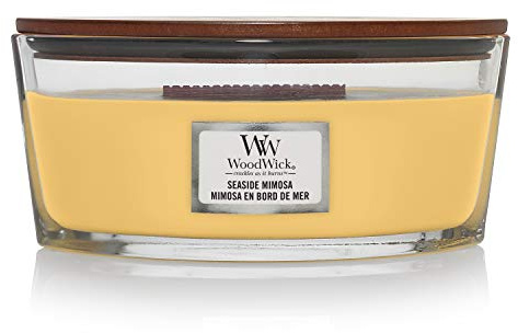 WoodWick Ellipse Duftkerze mit Hearthwick Docht, Seaside Mimosa