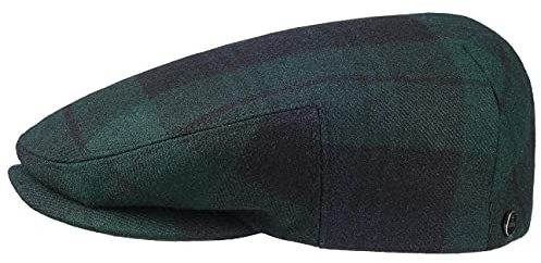 LIERYS Blackwatch Flatcap Schirmmütze kariert Made in EU Herren Sommer Winter