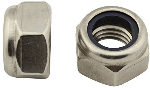 Sicherungsmuttern (Standard Ausführung) - M4 - (40 Stück) - DIN 985 / ISO 10511 - Stoppmuttern - Edelstahl A2 (V2A) - SC985 | SC-Normteile