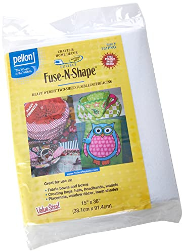 pellon Polyester fuse-n-shape Schwergewicht JTL interfacing-white 15 Zoll X 91,4 cm