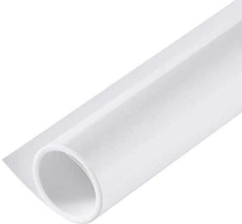 Selens White Backdrop PVC Photography Background Vinyl 100 x 200 cm | Photo Studio Matte Waterproof Paper, for Food Product Portrait Flat Lay Props Pet Cosmetics Jewelry Shooting Video, Portable