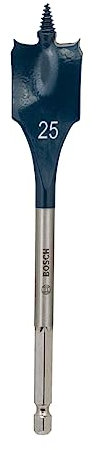 Bosch Professional Flachfräsbohrer (für Weich- und Hartholz, Durchmesser: 25 mm)