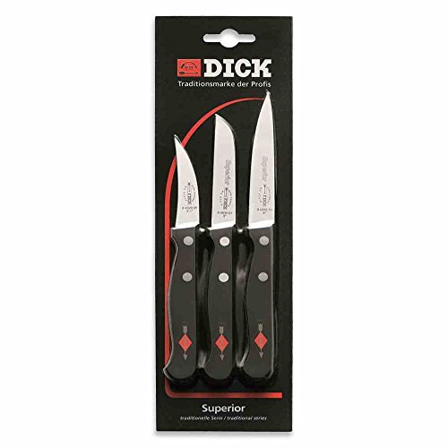 Dick 8470004 Messer-Set, Stahl, Schwarz, 27.5 x 8.5 x 1 cm, 3-Einheiten