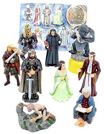 Kinder Überraschung, Alle 9 Figuren Herr der Ringe III mit einem BPZ (Komplettsätze)