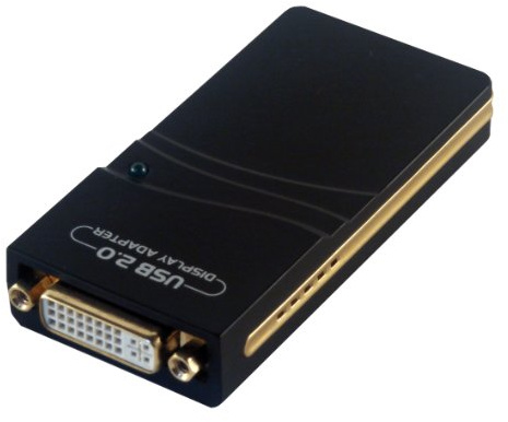 MCL USB2-DVIHR cavo di interfaccia e adattatore USB 2.0 DVI-I/VGA Nero