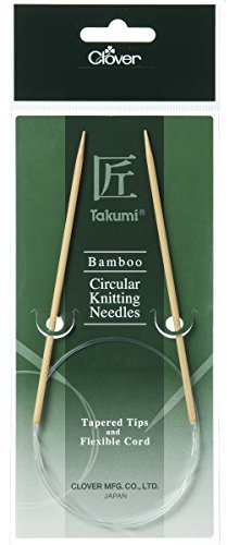 Clover Takumi Bamboo: Knitting Pins: Circular: 100cm x 5.00mm, Wood, 5mm