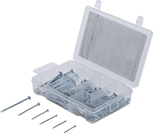 BGS Diy 88130 | Assortiment de clous et pointes | 200 pièces