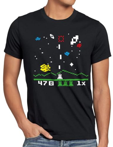 style3 Sheldon Invaders Camiseta para Hombre T-Shirt