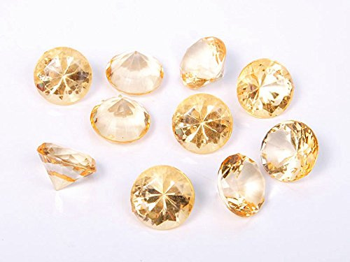 Dekosteine Diamanten 2cm, Anzahl:100 Stück;Farbe:gold 019
