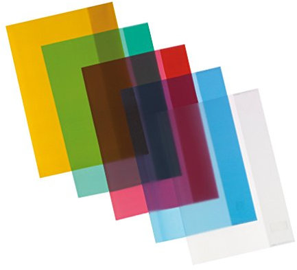 10 Herlitz Heftumschläge/Hefthüllen DIN A5 / 5 Farben
