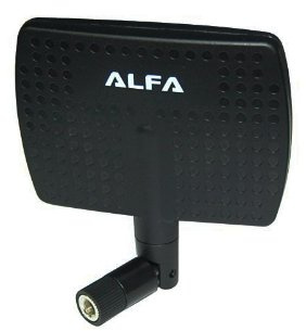 Alfa 2.4HGz 7dBi RP-SMA Panel Screw-On Swivel Antenna for Alfa Netwrok Adaptors - Also Works for 3DR Solo Drone, DJI Phantom 3 Drone, Yuneec Typhoon H ST16 Controller, adds Range