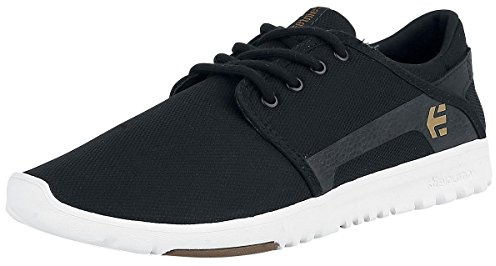 Etnies Men's Scout Skateboard Shoe, Black/White/Gum, 9.5 M US