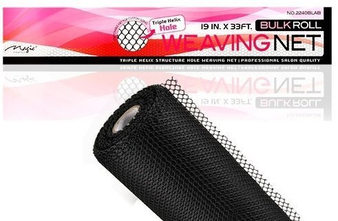 Magic Collection Bulk Roll Weaving Net Black 19 X 33'