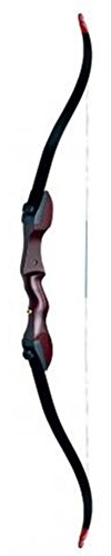 RAGIM Matrix Recurvebogen Set 64 Zoll, 26 lbs, dreiteilig zerlegbar | Holzbogen mit fiberglasverstärkten Wurfarmen, Visier- und Stabilisatorbuchse, Rechts/Linkshand