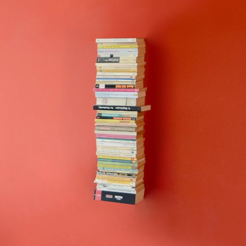 Radius Design - booksbaum - Bücherregal - Single - Wand - klein - weiß - 2tlg. Best.aus: Halterung + Einlegeböden [W]