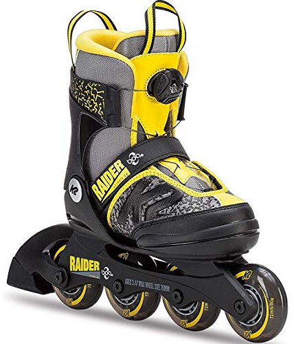 K2 Raider BOA JR Kinder Jungen+MÄDCHEN INLINER GRÖßENVERSTELLBAR Gr.M (32-37)
